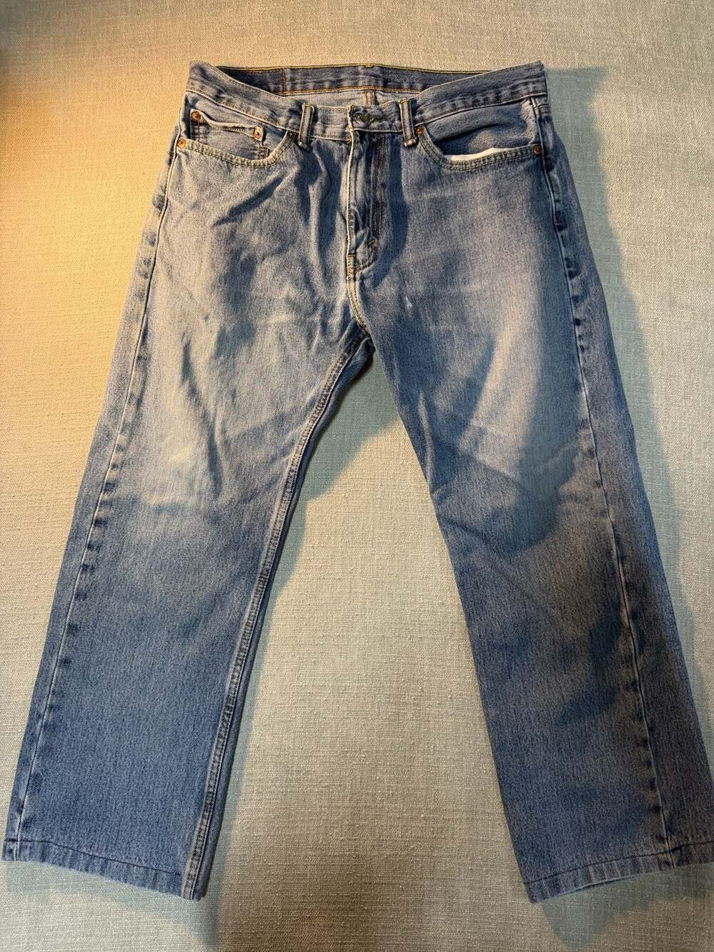 Levi's 505 Regular Fit Straight Leg Jeans Size 34x30